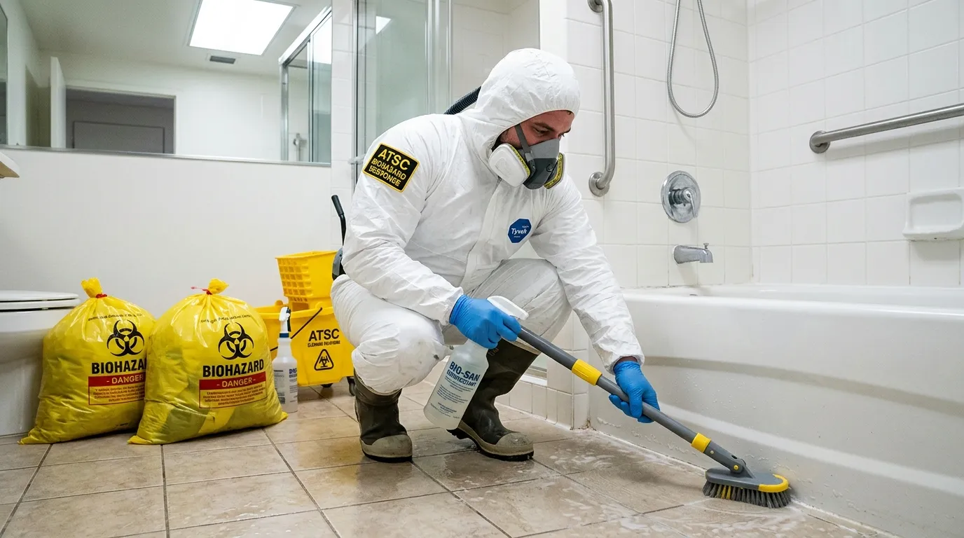 Decontamination equipment deployed for Blood Cleanup in Eaton